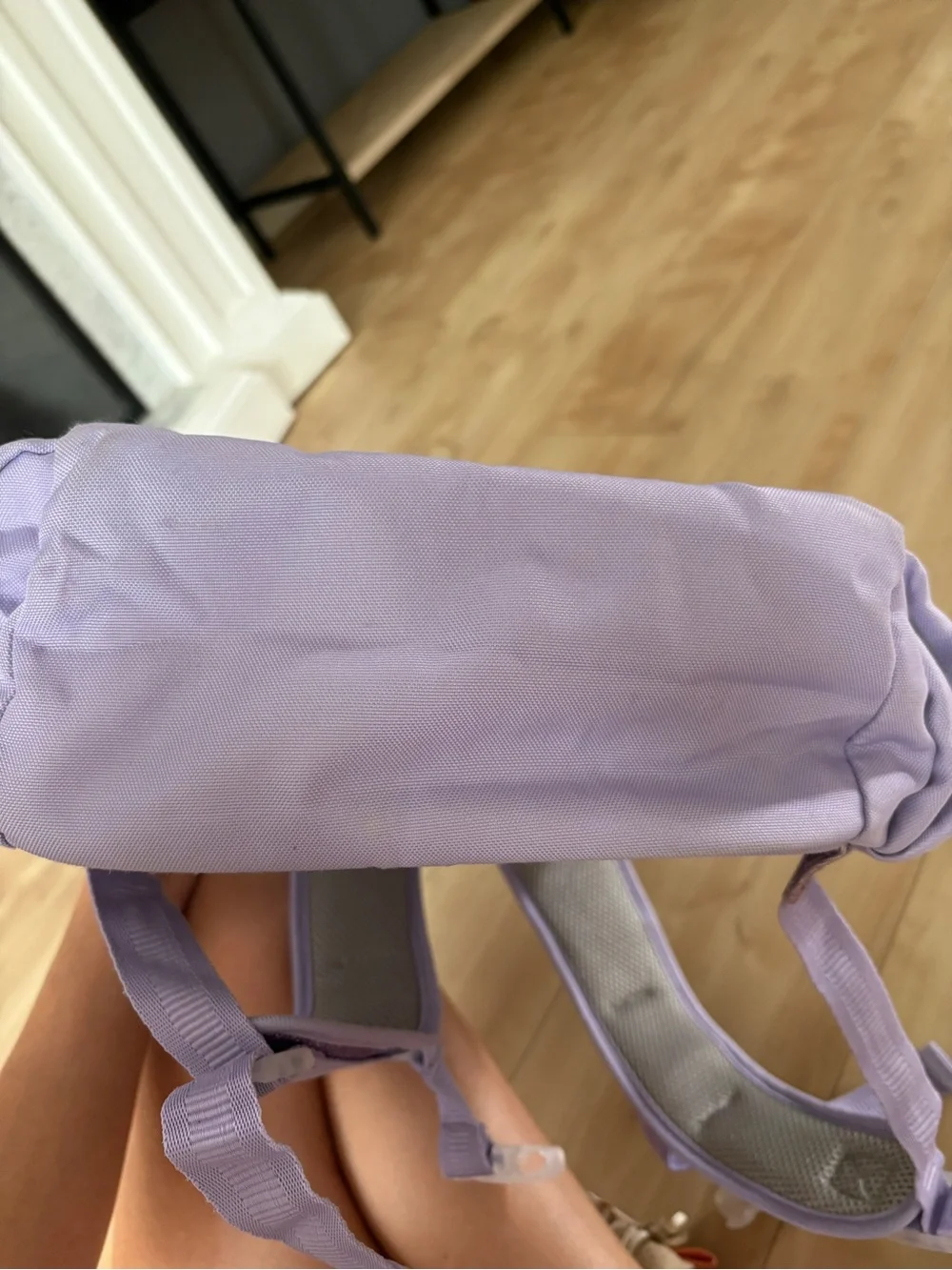 Kids Glitter Ombre Purple Backpack with Chest Straps